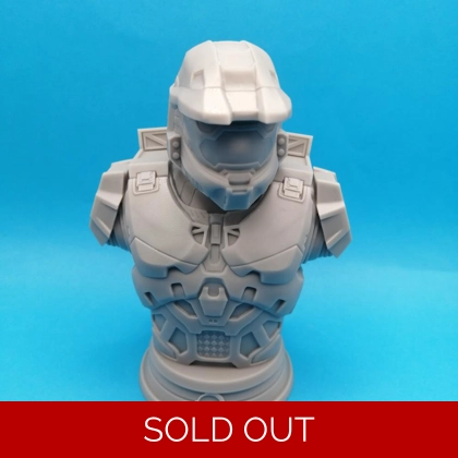 Halo - Master Chief - Resin 3D Printed Bust Halo - Master Chief - Resin 3D Printed Bust